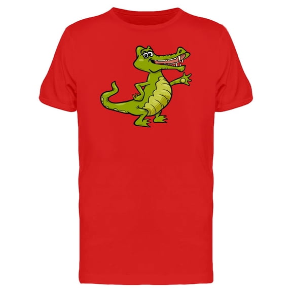 Adorable Crocodile Cool Cartoon Tee Men's -Image by Shutterstock