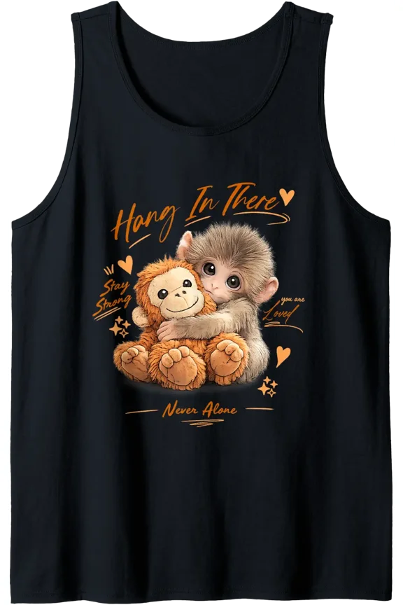 Adorable Cute Baby Monkey Punch Men Women Kids Tank Top Size S-3XL