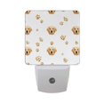 thumbnail image 1 of Adorable Cute Dog Face with Paw Print LED Night Light Sensor Lamp Plug-in Adjustable Brightness 2 Pack, 1 of 7