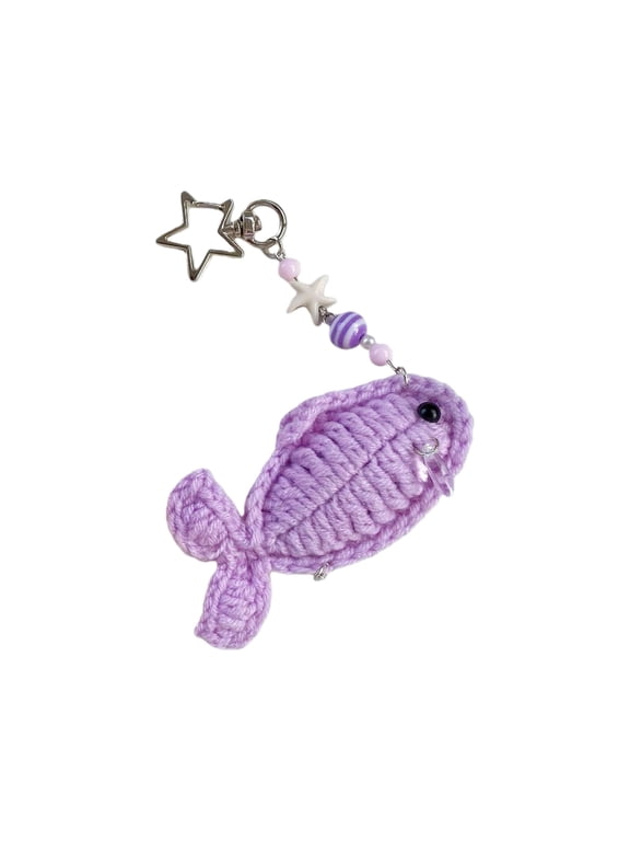 Adorable Detail Crochet Keychain Phone Chain Handmade Adding Fun Protections To Electronic Devices