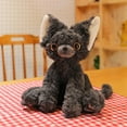 thumbnail image 1 of Adorable Devon Rex Cat Plush Toy, Curly-Haired Black Kitty, Perfect for Children's Day or Girlfriend's Birthday Gift, 1 of 5