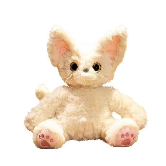 Adorable Devon Rex Stuffed Animal - 10.3" Premium Curly-Haired Plush Cat Doll | White Plush Kitten for Children, Cozy Bed Cushion & Heartfelt Thank You Gift