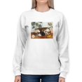 thumbnail image 1 of Adorable Dog And Cat Sleeping Sweatshirt Women -Victoria Borges Designs, Female Medium, 1 of 4