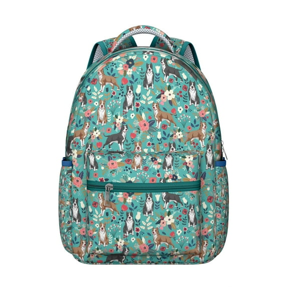 "Adorable Dog Backpack for School & College - Spacious Waterproof Laptop Bag with Pockets, Cute Pet Lover Gift for Students, Ergonomic Comfortable Design for Daily Use, Trendy Dog Pattern"