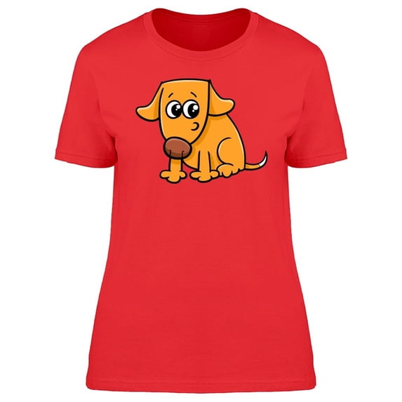 Adorable Dog Cartoon Tee Women's -Image by Shutterstock