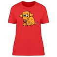 thumbnail image 1 of Adorable Dog Cartoon T-Shirt Women -Image by Shutterstock, Female Large, 1 of 2