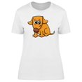 thumbnail image 1 of Adorable Dog Cartoon T-Shirt Women -Image by Shutterstock, Female Medium, 1 of 2