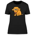 thumbnail image 1 of Adorable Dog Cartoon T-Shirt Women -Image by Shutterstock, Female Small, 1 of 2