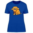 thumbnail image 1 of Adorable Dog Cartoon T-Shirt Women -Image by Shutterstock, Female Small, 1 of 2