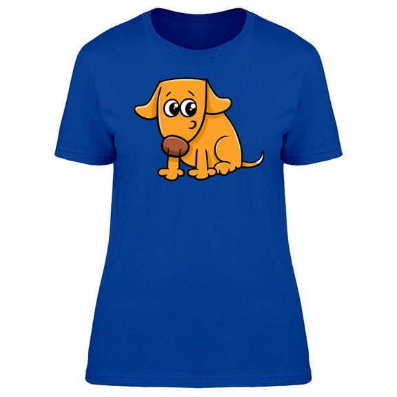 Adorable Dog Cartoon T-Shirt Women -Image by Shutterstock, Female Small