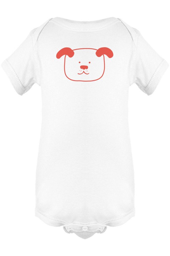 Adorable Dog Face Doodle Bodysuit Infant -Image by Shutterstock, Newborn
