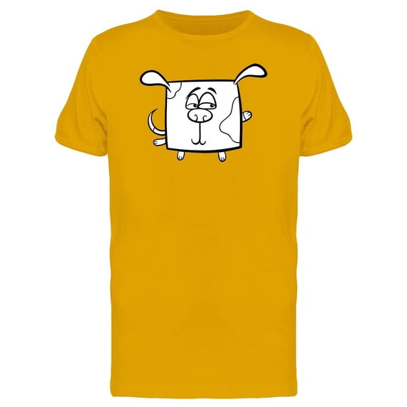 Adorable Dog Square Cartoon Tee Men's -Image by Shutterstock