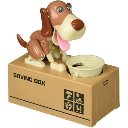 Adorable Dog-Themed Coin Bank: Watch the Playful Pup 'Steal' Your Change! Toy for Kids