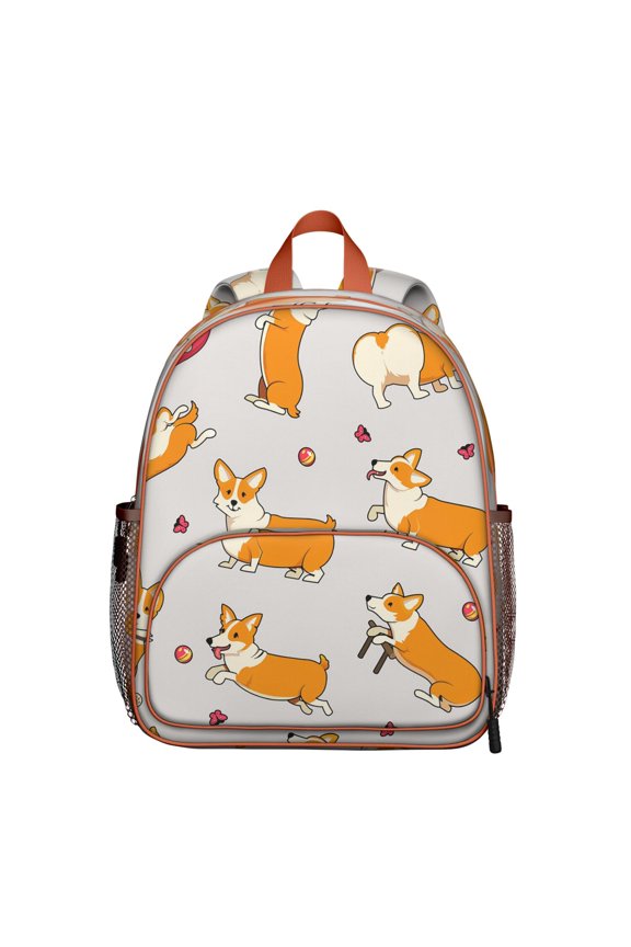 Adorable Dog-Themed Print Backpack - Durable & Comfortable for All-Day Wear
