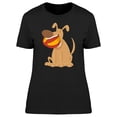 thumbnail image 1 of Adorable Dog With Ball Cartoon T-Shirt Women -Image by Shutterstock, Female Medium, 1 of 2