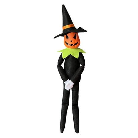 Adorable Doll Festive Atmosphere Pumpkin Elf Kids Toy for Table Mantle leaves