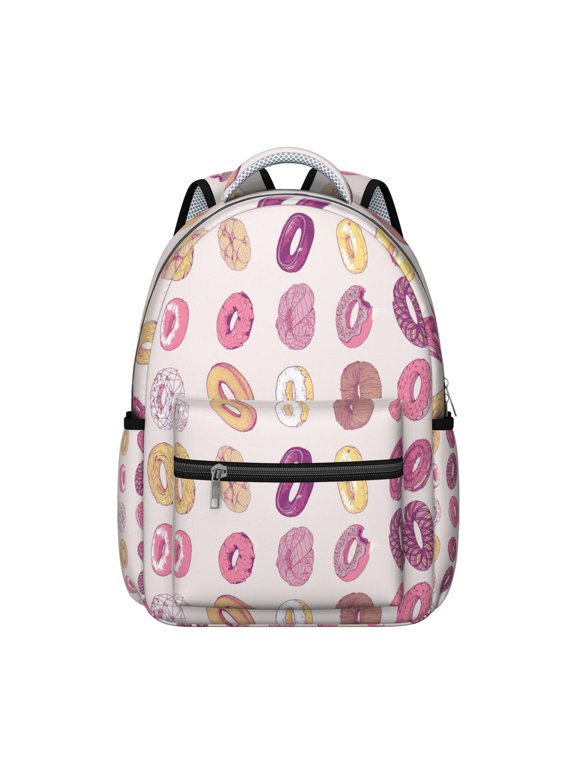 Adorable Donut Backpack - Sturdy Bookbag for School & Everyday Use, Trendy Design, Spacious Interior, Padded Shoulder Straps, Perfect Gift for Students & Teachers