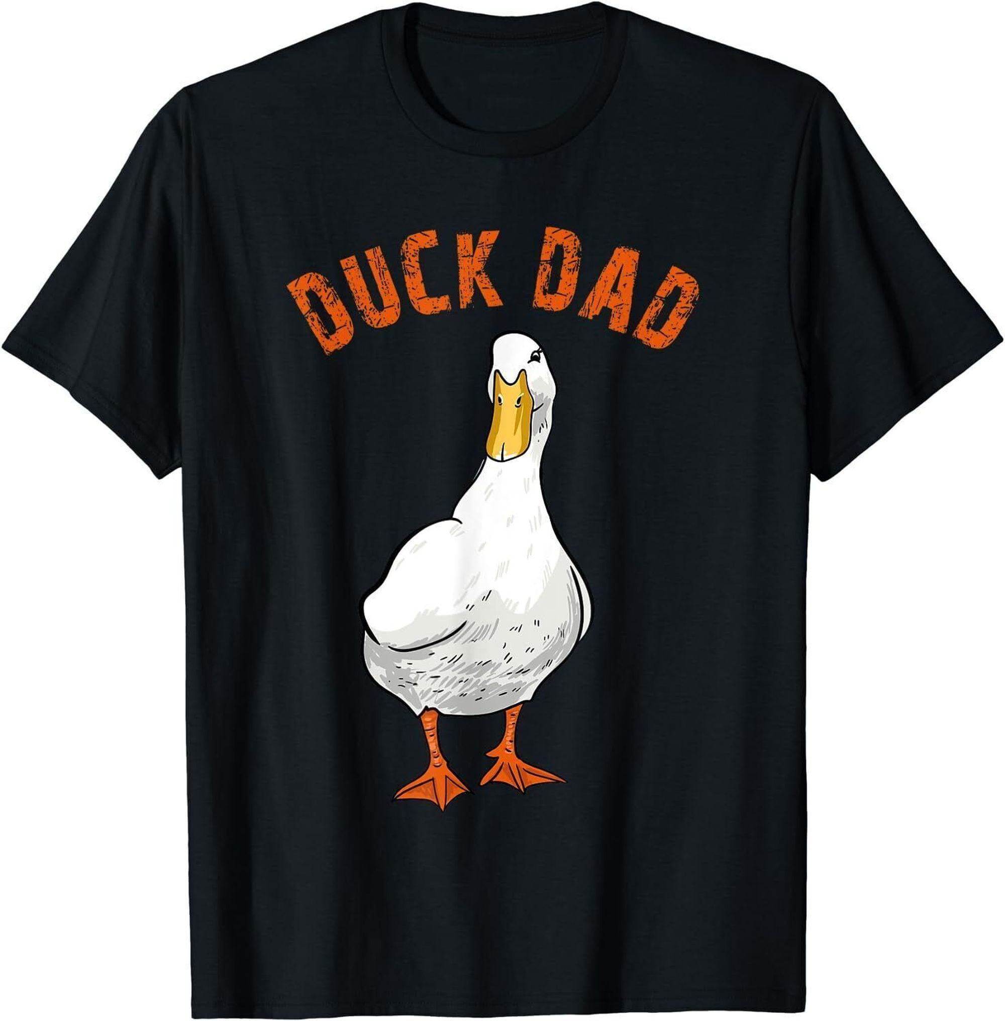 Adorable Duck Dad Illustration Tee Perfect Gift for Duck Owners and