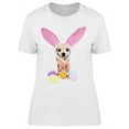 thumbnail image 1 of Adorable Easter Chihuahua T-Shirt Women -Image by Shutterstock, Female XX-Large, 1 of 2