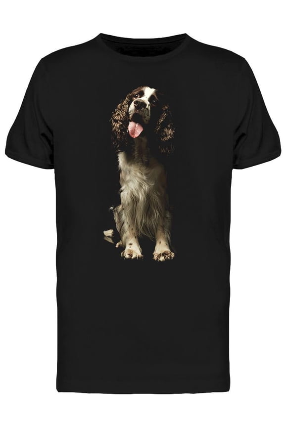 Adorable English Cocker T-Shirt Men -Image by Shutterstock, Male Medium
