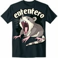 Adorable Ententero Graphic Tee Funny Design on Black Shirt Unique