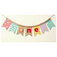 thumbnail image 1 of Adorable Fabric Banner with Polka Dot Gingham Patterns and Cookie One Decoration for First Birthday Party Backdrop Decorations Photography Props Party Supplies, 1 of 8