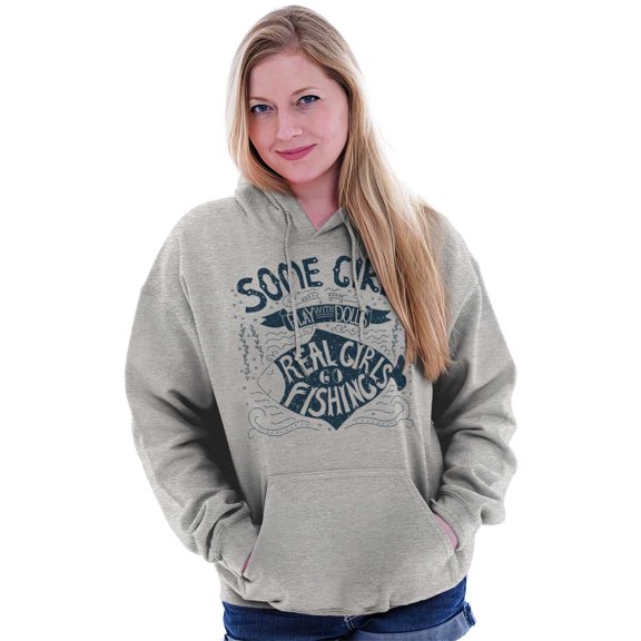 Adorable Father Daughter Fishing Cute Women Plus Size Graphic Pullover Hoodie Brisco Brands 3X