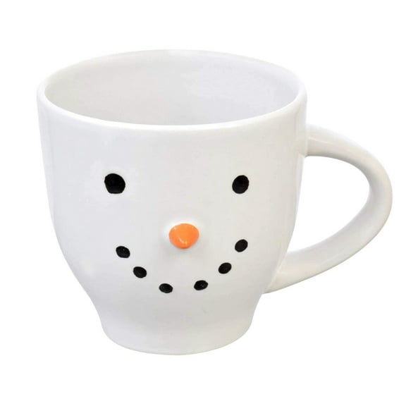 Adorable Festive Holiday Snowman Stoneware Mug 20 oz.