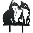 thumbnail image 1 of Adorable Fox Metal Outdoor Statues Silhouette Fox Metal Decorative Garden Stakes Funny Animal Silhouette Ornament Gift Fox Outdoor Decoration for Garden Backyard Patio Lawn Outdoor Ornaments, 1 of 9