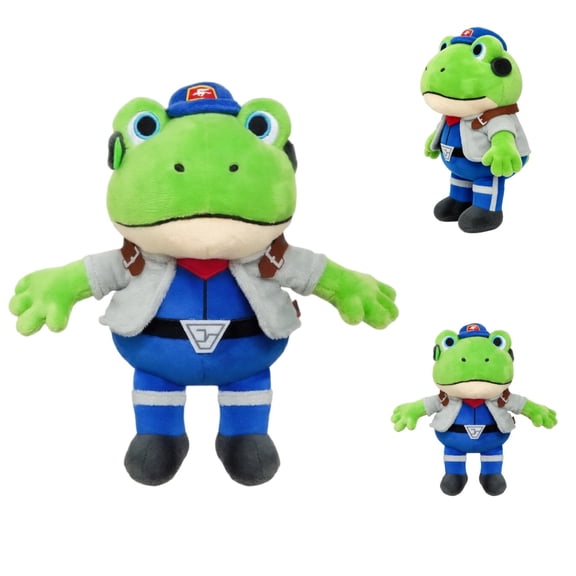 Adorable Fox Star 10" Slippy Toad Stuffed Plush, Space Pilot Gaming Plushie for Display & Holiday Gifting, Slippy Toad