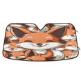 thumbnail image 1 of Adorable Foxes Car Windshield Sun Shade Foldable Car Front Window Visor Heat and UV Protection 57x31.5, 1 of 8