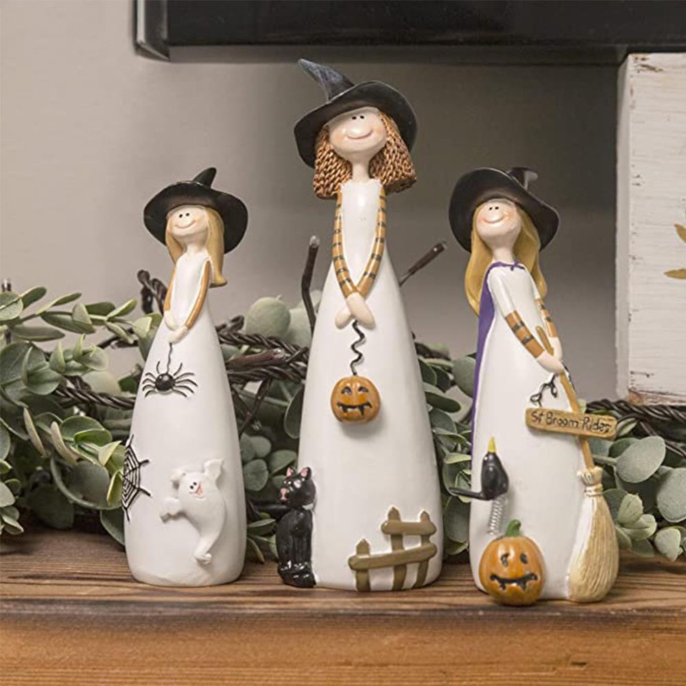 Adorable Friendly Witches,Witch Statues Halloween Decorations,Cute ...