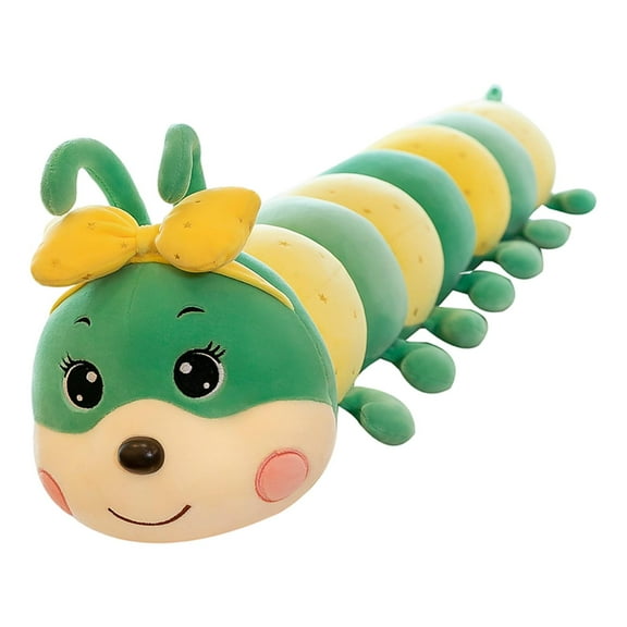 Adorable Fruit Caterpillar Toys Long Dolls Stuffed Animal Green