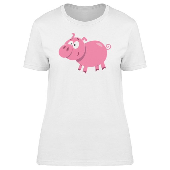 Adorable Funny Pig Doodle Tee Women's -Image by Shutterstock