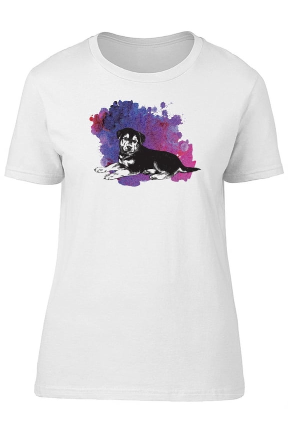 Adorable German Shepherd Puppy Tee Women's -Image by Shutterstock