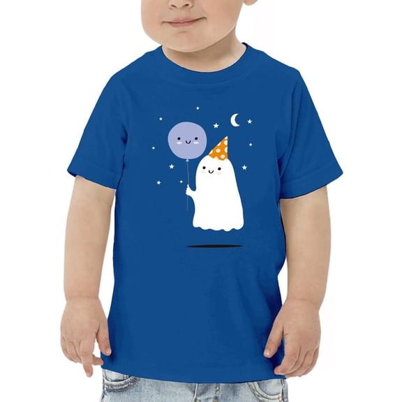 Adorable Ghost And Balloon. T-Shirt Toddler -Image by Shutterstock, 2 Toddler