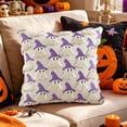 thumbnail image 1 of Adorable Ghost Hat Pillowcase, Halloween Decorative Sofa Pillow, Fluffy Lumbar Pillowcase for Couch Bed, 1 of 6
