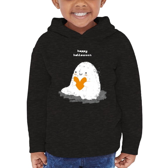 Adorable Ghost W Heart Hoodie Toddler -Image by Shutterstock, 2 Toddler