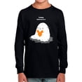 thumbnail image 1 of Adorable Ghost W Heart Long Sleeve Toddler -Image by Shutterstock,  2 Toddler, 1 of 4