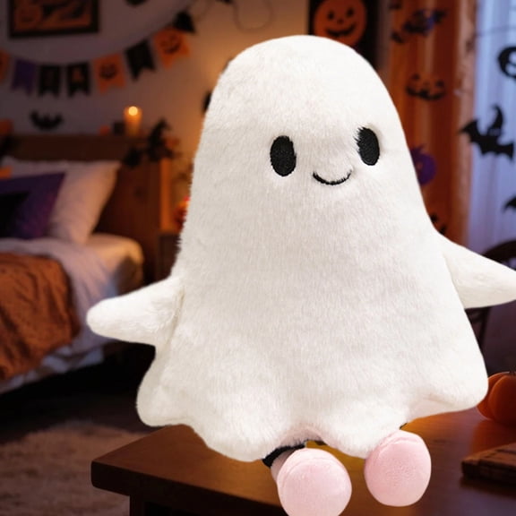 A Adorable Ghost ghost Stuffed Animal with legs - Fun Collectible Plush for Kids and Adult Collectors - Perfect for Decorating Rooms and Birthday Gifts