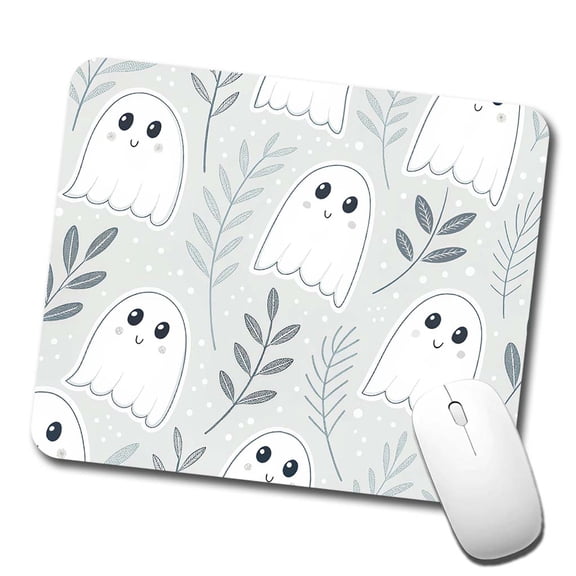 Adorable Ghosts Halloween Mouse Pad Low Profile Gaming Mat