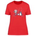 thumbnail image 1 of Adorable Girl & Penguins On Ice Tee Women's -Image by Shutterstock, 1 of 2