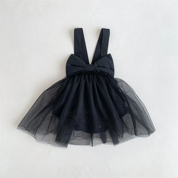 Adorable Girls Bodysuits Spring Summer Bow Tie Sleeveless Romper Dress Comfortable Fashionable Baby Outfit