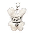 thumbnail image 1 of Adorable Glasses Scribbled Puppy Plush Keychain Pendant Cute Fuzzy Dog Stuffed Animal Charm for Backpacks Bags Super Soft Portable Mini Plushie Toy Accessory Gift, 1 of 4