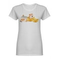 thumbnail image 1 of Adorable Hamsters Shaped T-Shirt Women -Image by Shutterstock, Female x-Large, 1 of 2