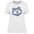thumbnail image 1 of Adorable Happy Cat Doodle T-Shirt Women -Image by Shutterstock, Female Small, 1 of 2