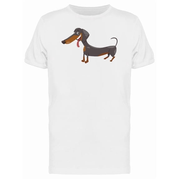 Adorable Happy Dachshund Cartoon Tee Men's -Image by Shutterstock