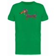 thumbnail image 1 of Adorable Happy Dachshund Cartoon Tee Men's -Image by Shutterstock, 1 of 1