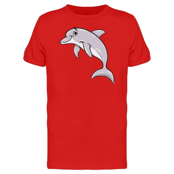 Adorable Happy Dolphin Cartoon Tee Men's -Image by Shutterstock