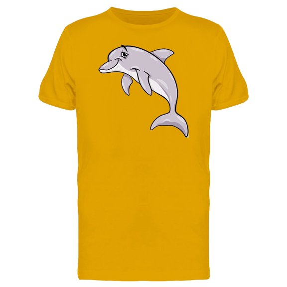 Adorable Happy Dolphin Cartoon Tee Men's -Image by Shutterstock